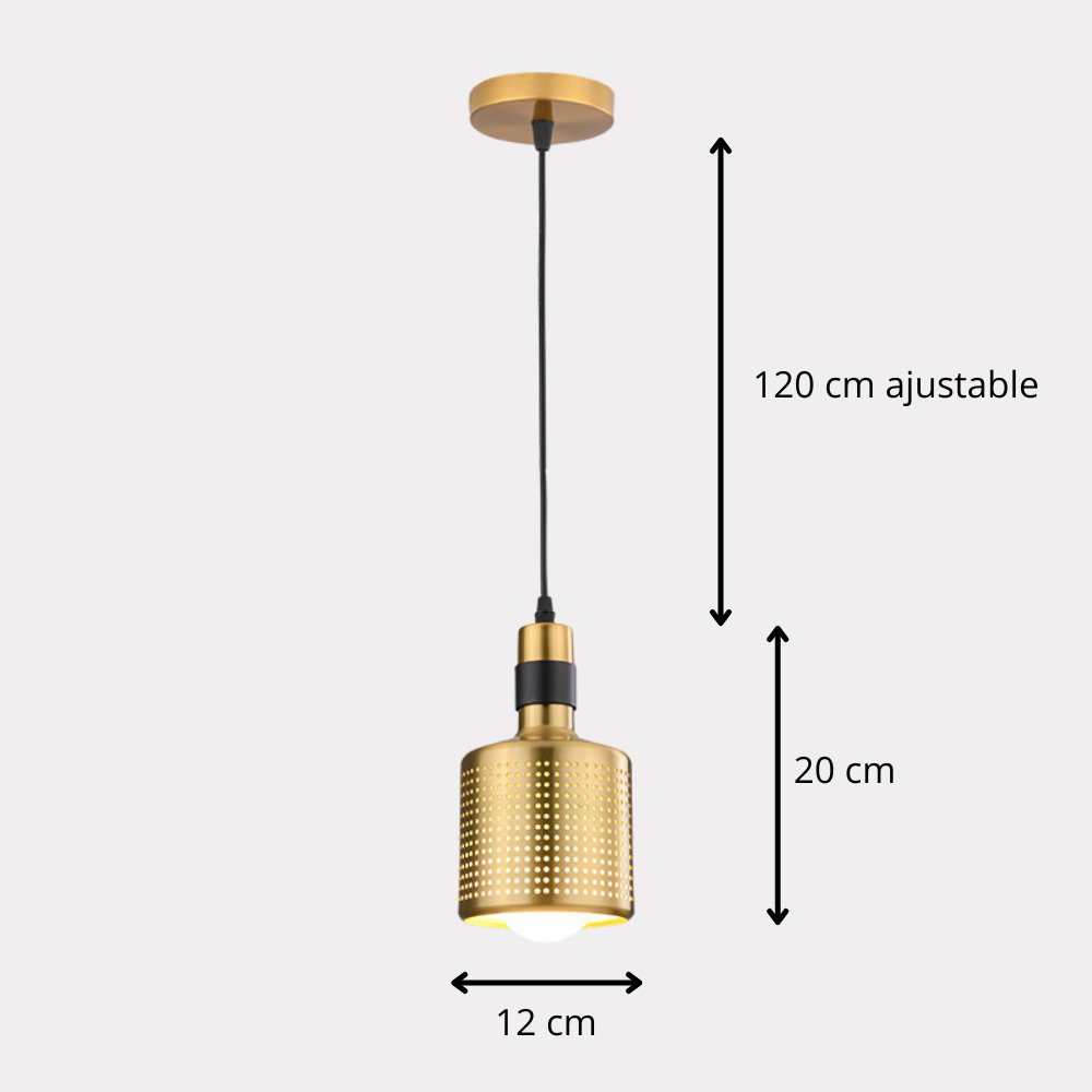 Antique Brass Single Pendant Light view 2