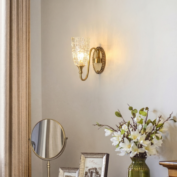 Antique Brass Wall Light