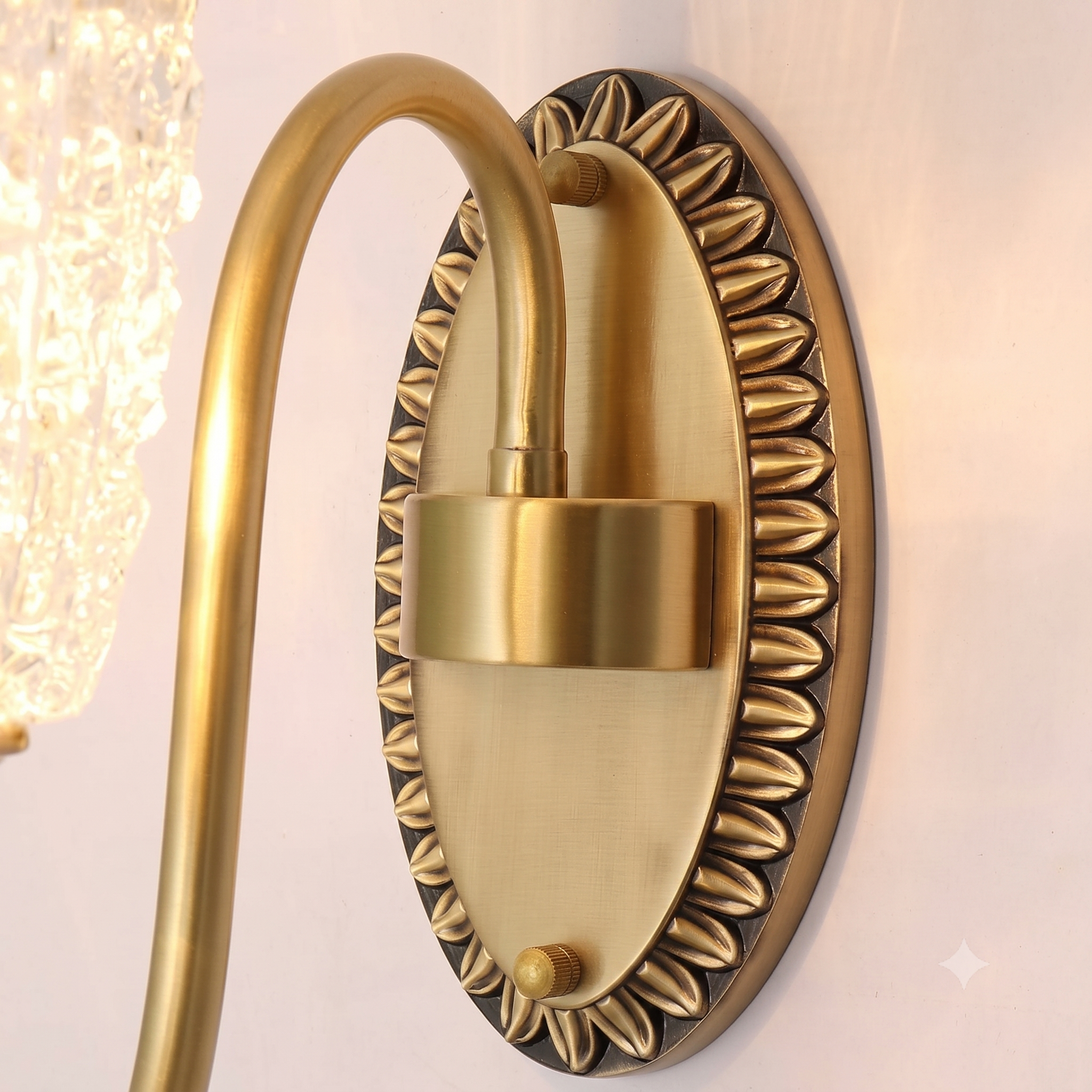 Antique Brass Wall Light view 6