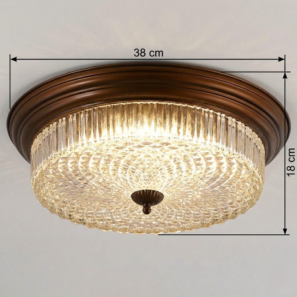 Antique Cut Glass Ceiling Light view 8