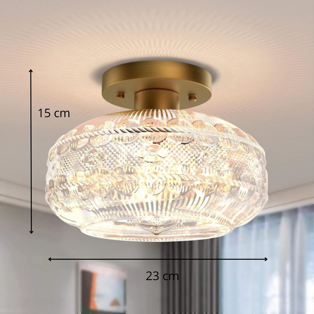 Antique Glass Ceiling Light view 3