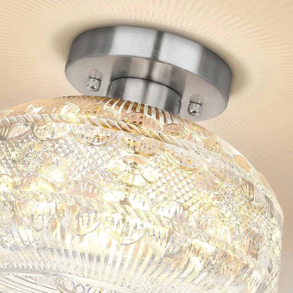 Antique Glass Ceiling Light view 7