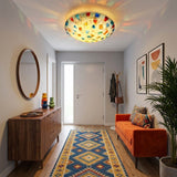 Antique Stained Glass Ceiling Light view 3