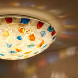 Antique Stained Glass Ceiling Light view 4