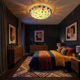 Antique Stained Glass Ceiling Light view 5