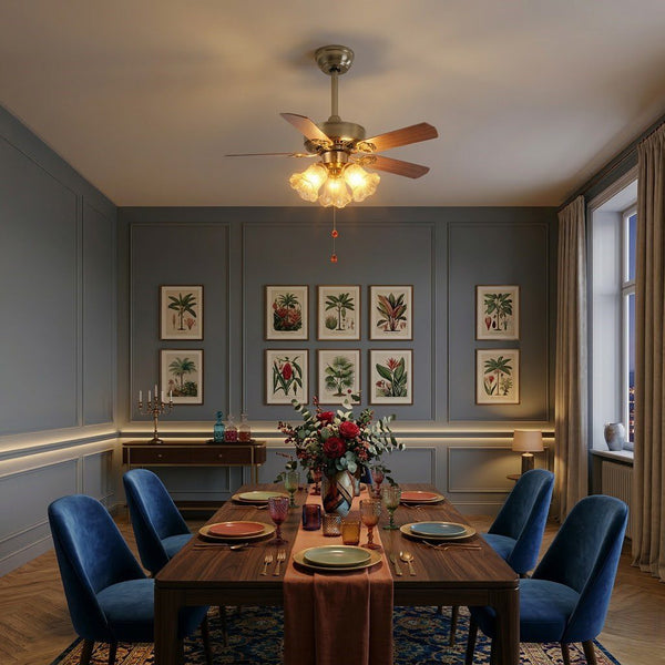 Antique Style Ceiling Fans with Lights