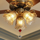 Antique Style Ceiling Fans with Lights view 2