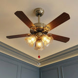 Antique Style Ceiling Fans with Lights view 6
