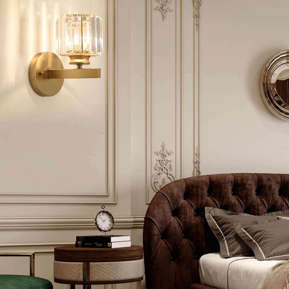 Applique murale chambre verre