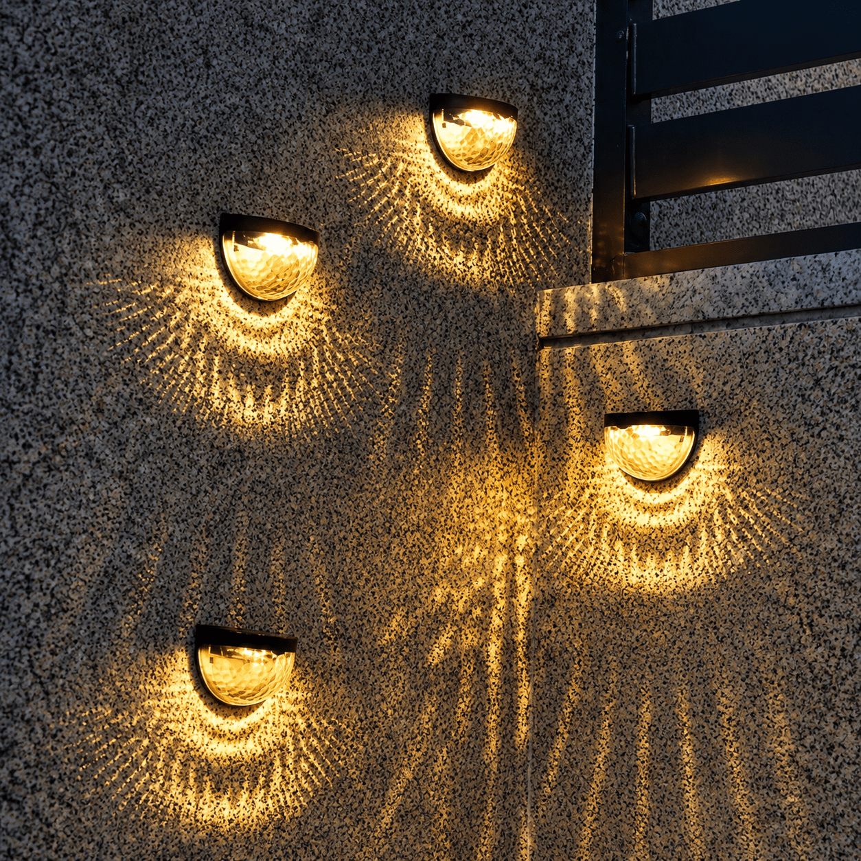 Applique murale exterieur led solaire view 2