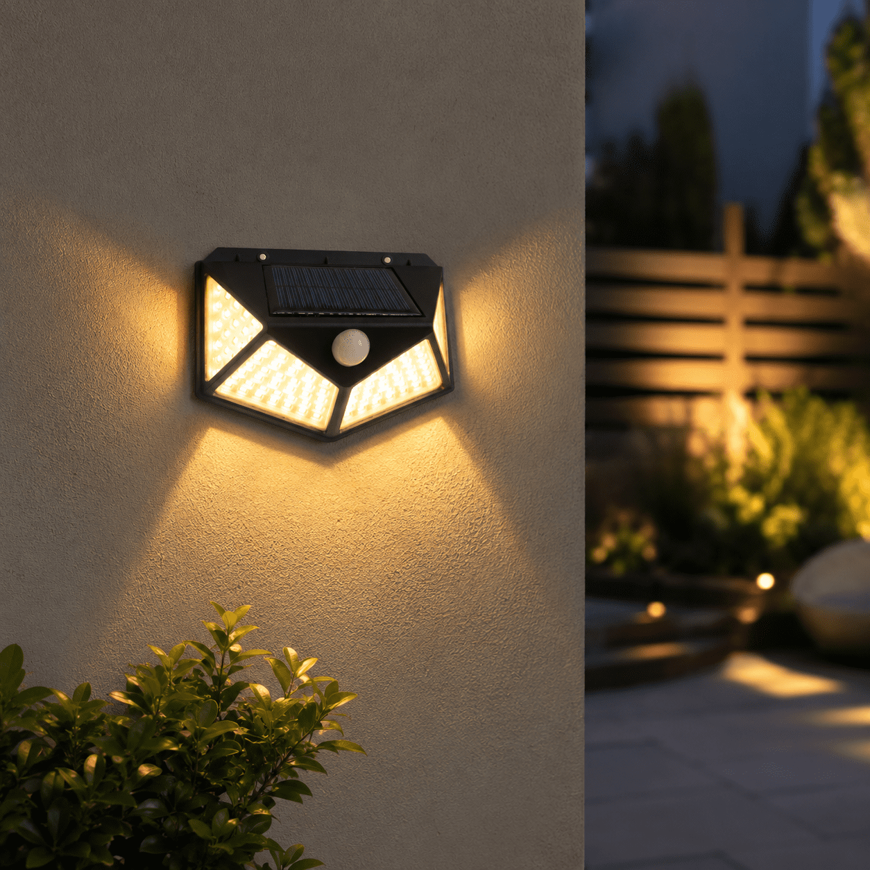 Applique murale exterieur solaire led avec detecteur de mouvement view 3