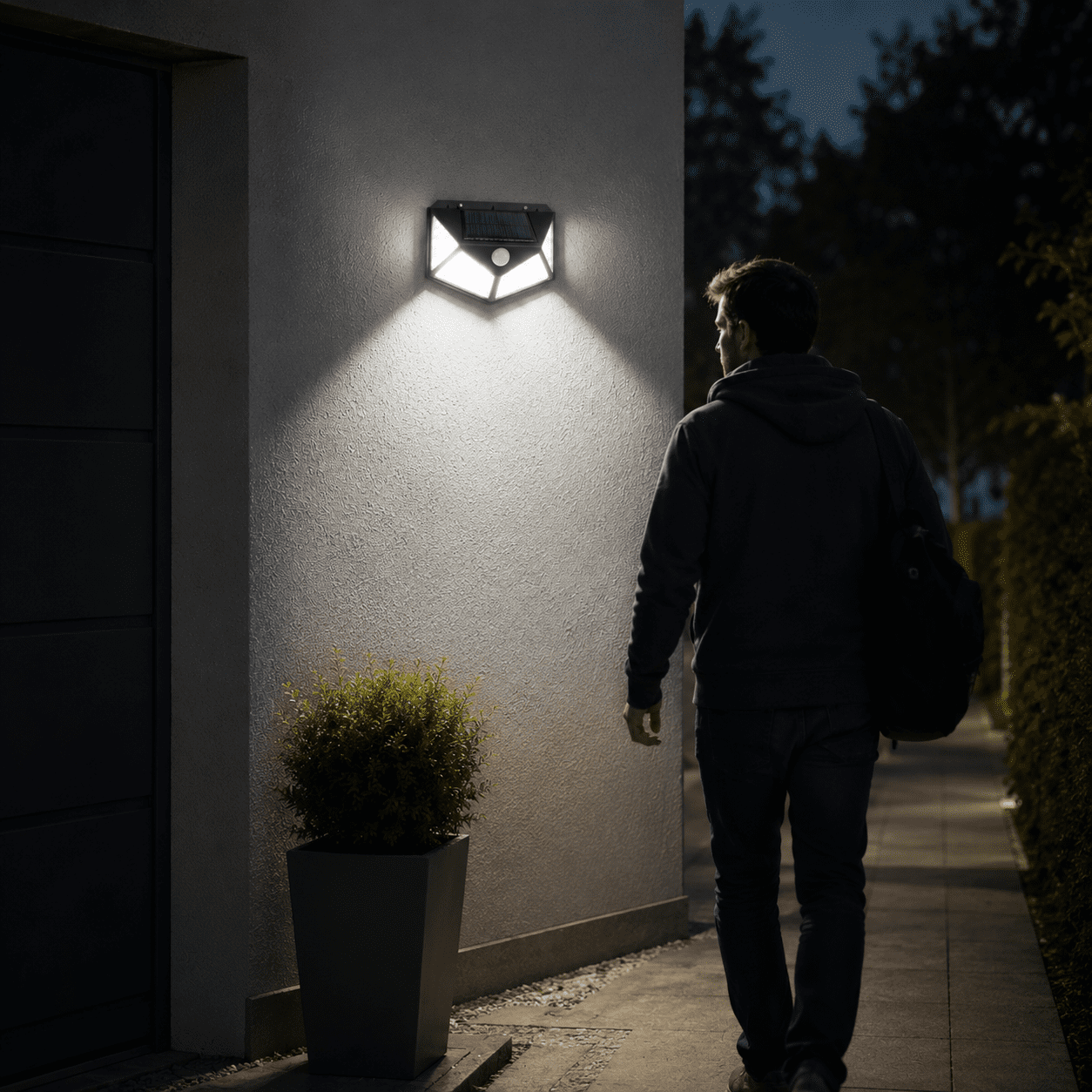 Applique murale exterieur solaire led avec detecteur de mouvement view 5
