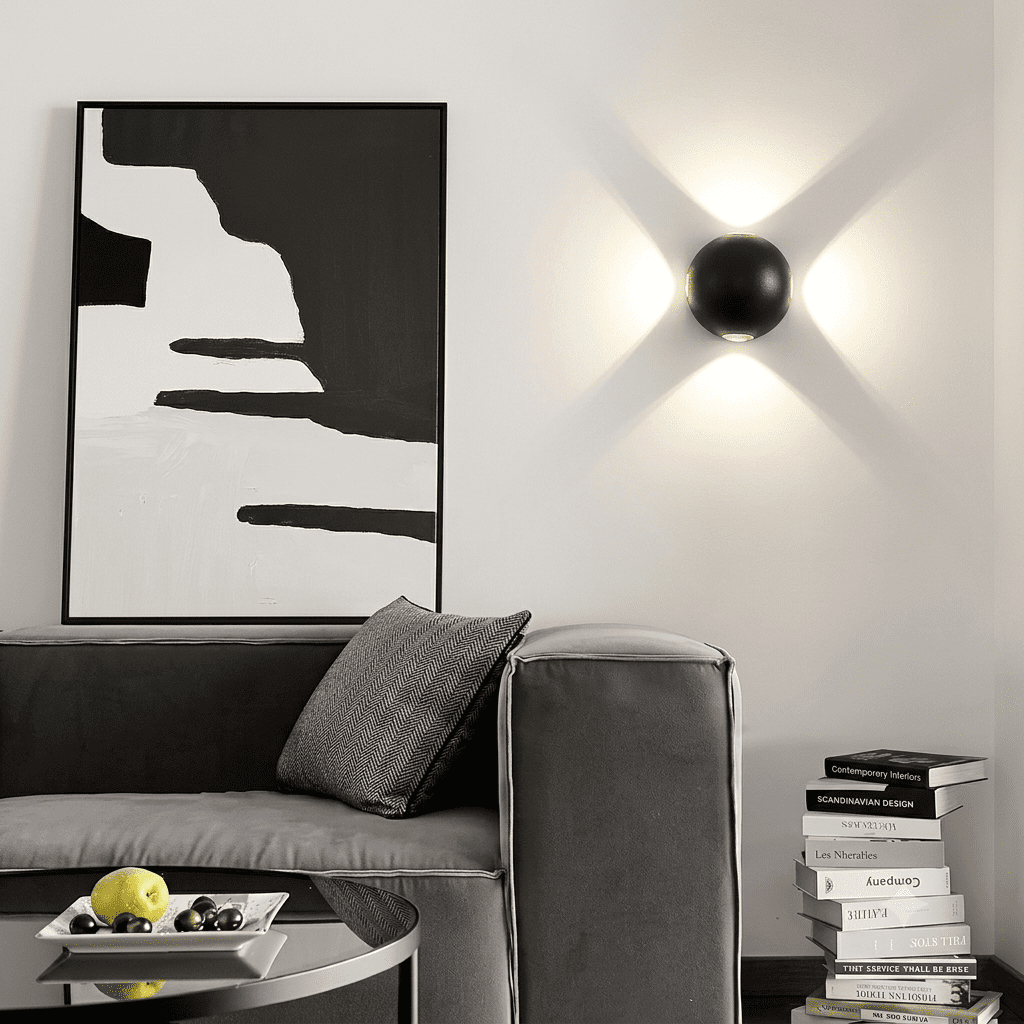 Applique murale led blanche extérieur view 4