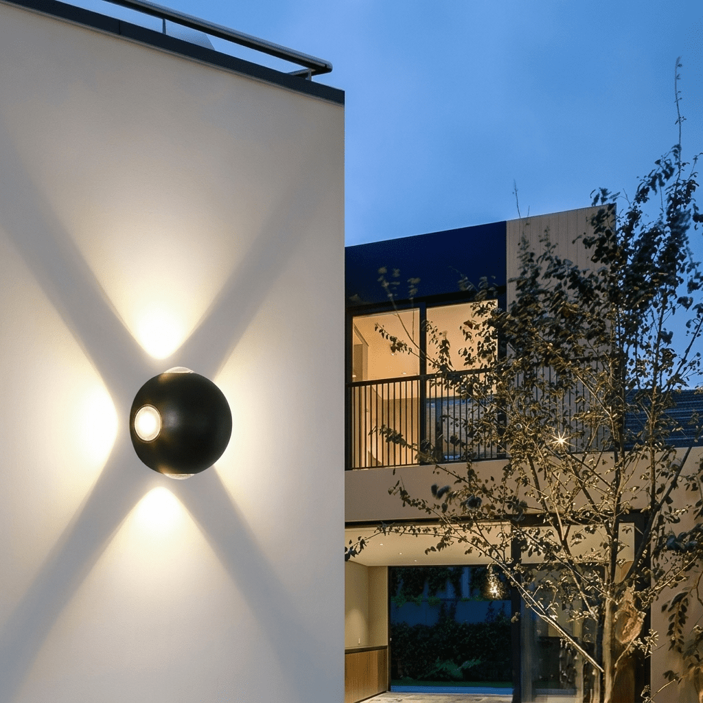 Applique murale led blanche extérieur view 3