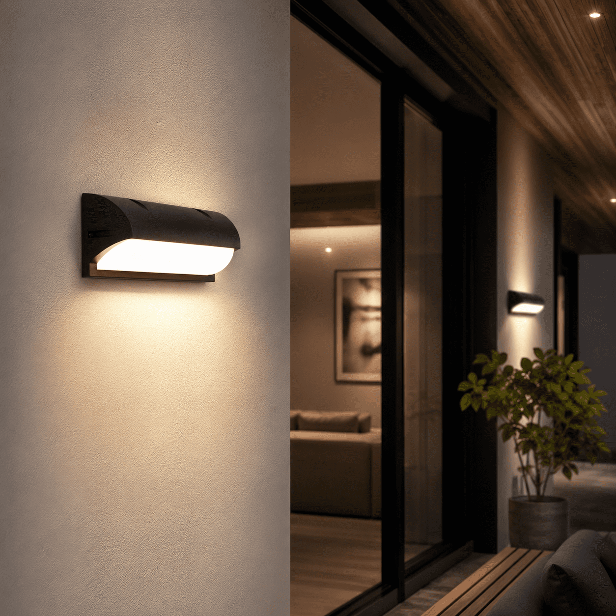 Applique murale led puissante extérieur view 1