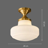 Art Deco Opaline Ceiling Light view 2