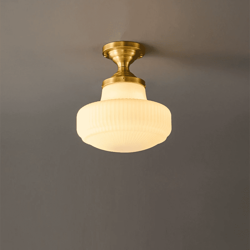 Art Deco Opaline Ceiling Light view 7