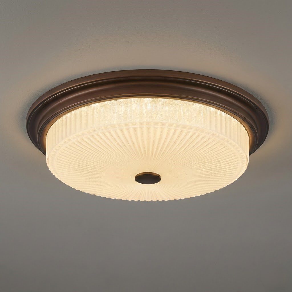 Art Deco Glass Ceiling Light view 9