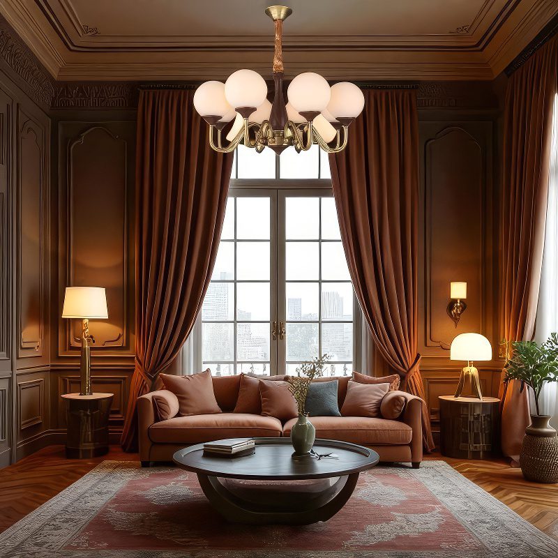 Art Deco Globe Chandelier view 10