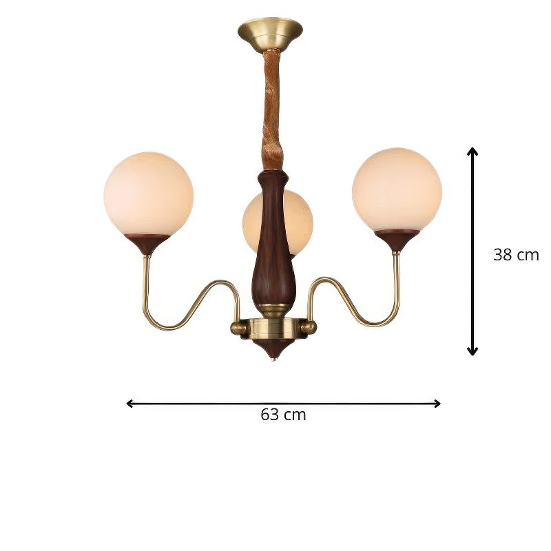 Art Deco Globe Chandelier view 2