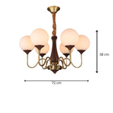 Art Deco Globe Chandelier view 3
