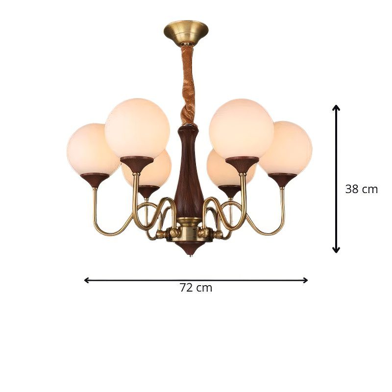 Art Deco Globe Chandelier view 3