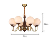 Art Deco Globe Chandelier view 4