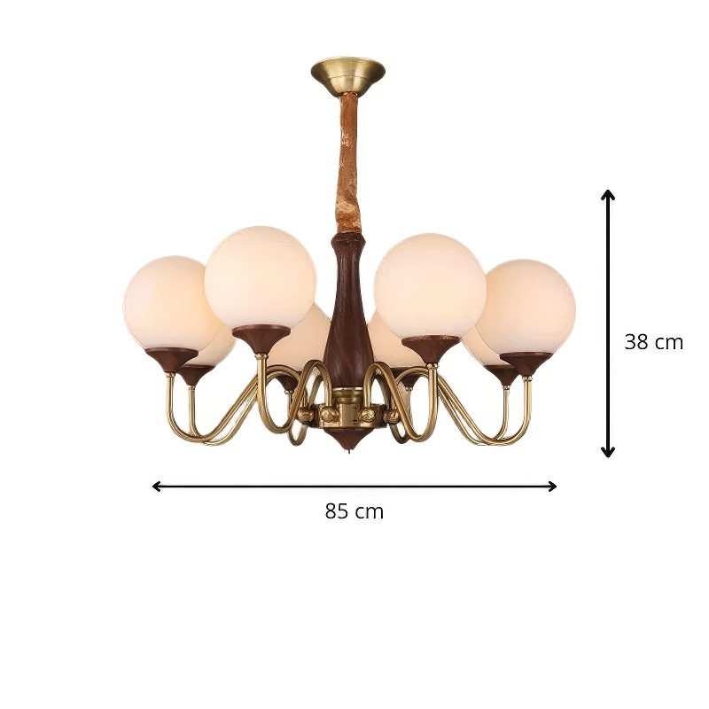 Art Deco Globe Chandelier view 4