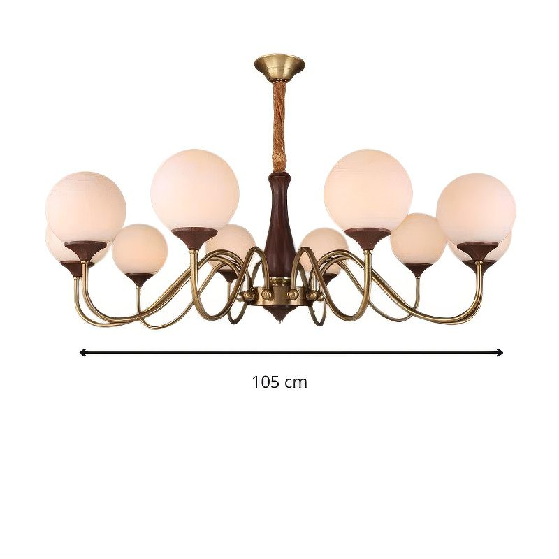 Art Deco Globe Chandelier view 5