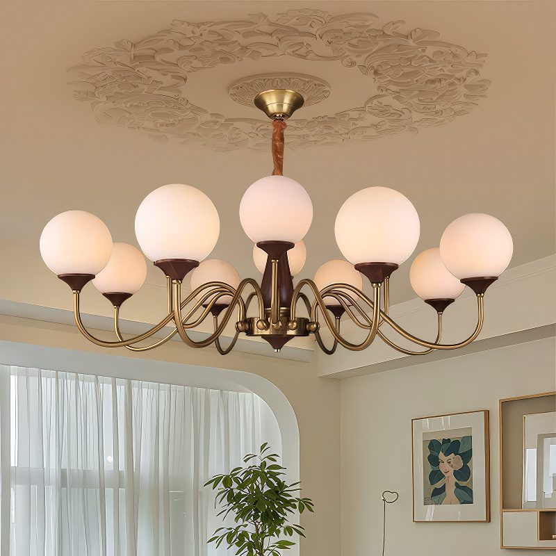 Art Deco Globe Chandelier view 6