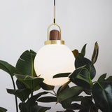 Art Deco Globe Pendant Light view 2