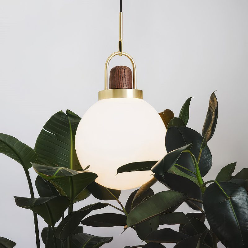 Art Deco Globe Pendant Light view 2