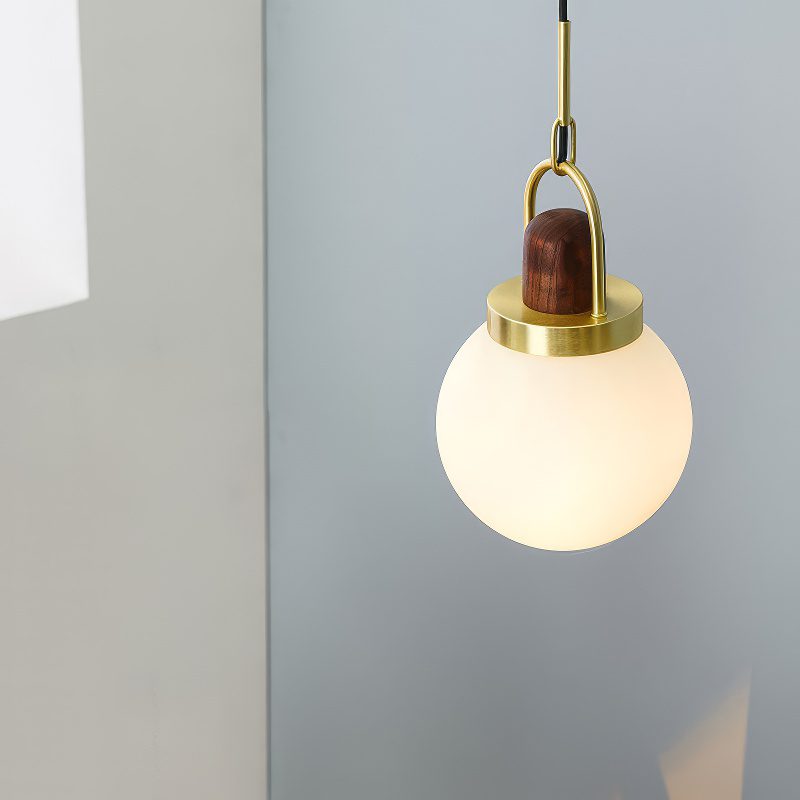Art Deco Globe Pendant Light view 3