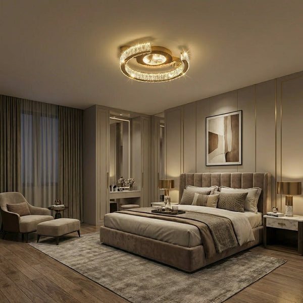 Art Deco Gold Ceiling Light