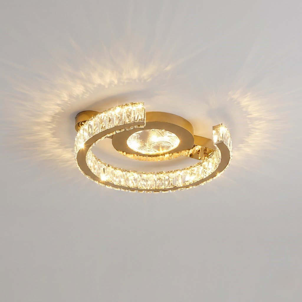 Art Deco Gold Ceiling Light view 2