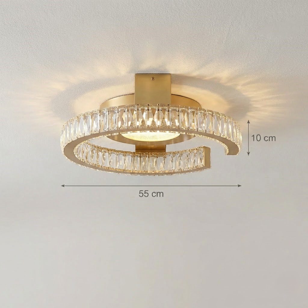 Art Deco Gold Ceiling Light view 4