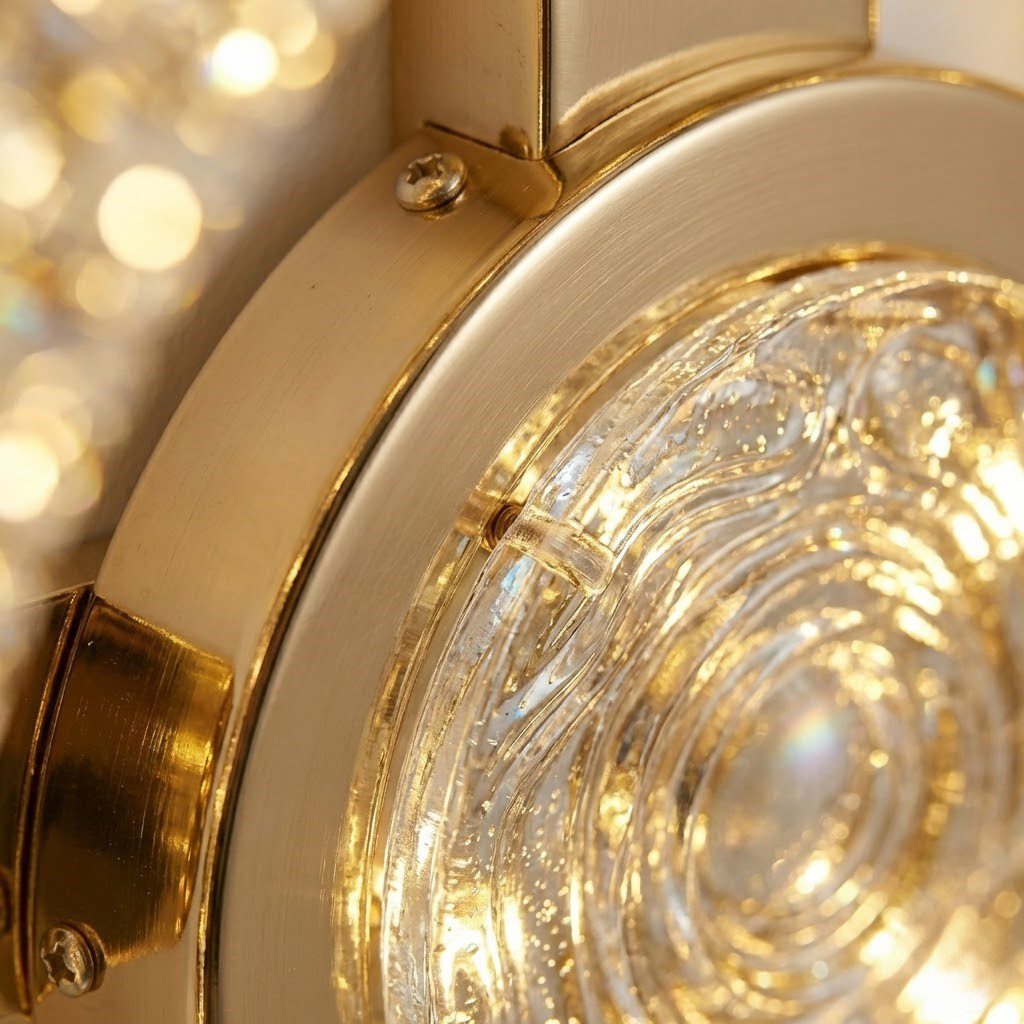 Art Deco Gold Ceiling Light view 8