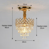Art Deco Gold Chandelier view 2