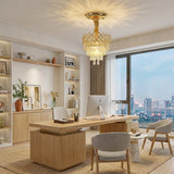 Art Deco Gold Chandelier view 5