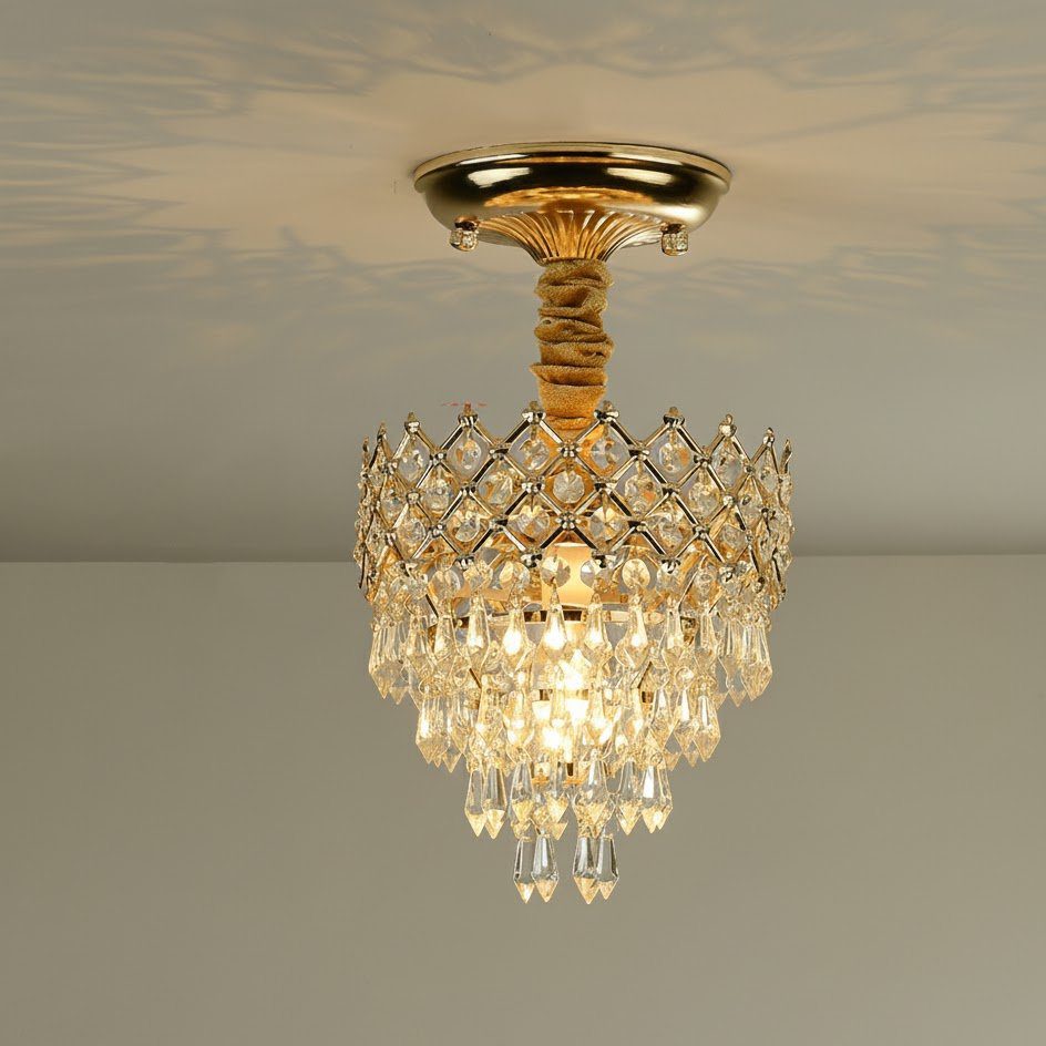 Art Deco Gold Chandelier view 8