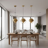 Art Deco Gold Pendant Light view 4