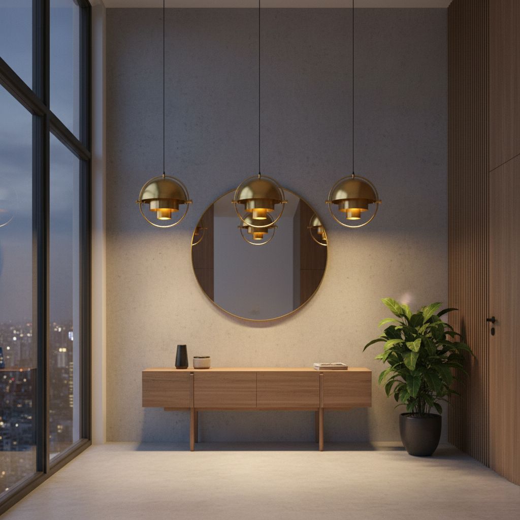 Art Deco Gold Pendant Light view 6