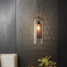 Brass and Glass Cylinder Pendant