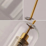 Brass and Glass Cylinder Pendant view 14