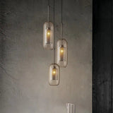 Brass and Glass Cylinder Pendant view 6