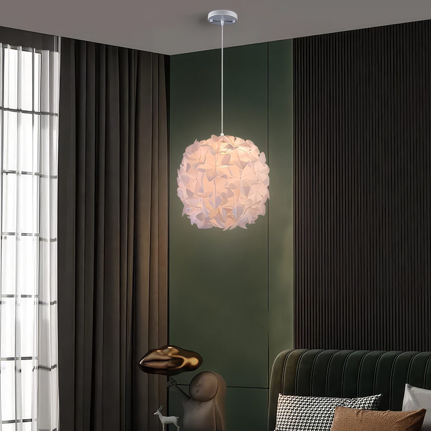 Art Flower Ball Pendant Light view 4