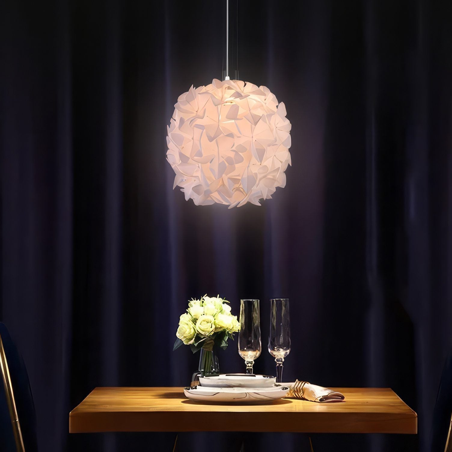 Art Flower Ball Pendant Light view 5
