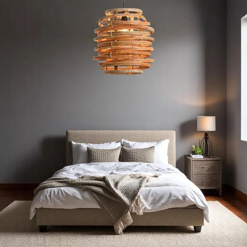 Warm Wood Pendant Light view 4