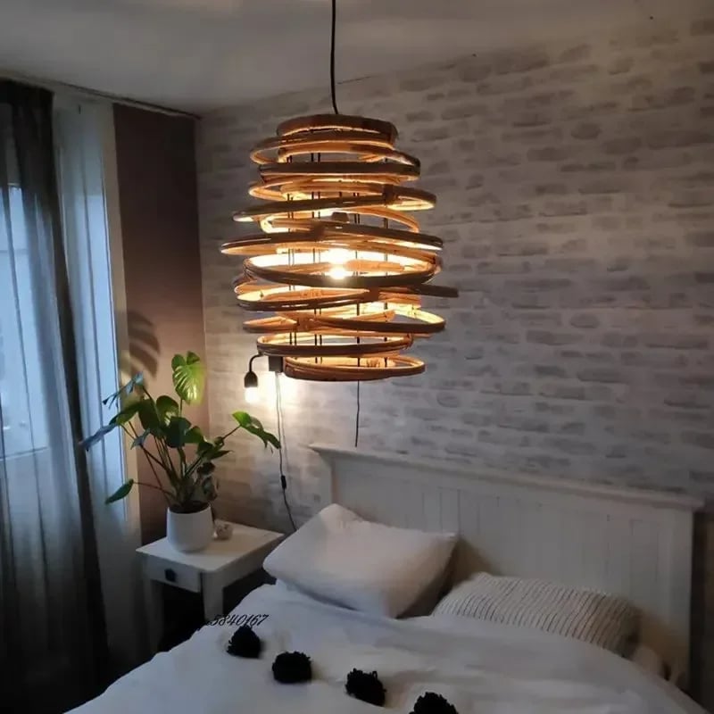 Warm Wood Pendant Light view 5