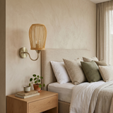 Bamboo Brass Wall Light view 5